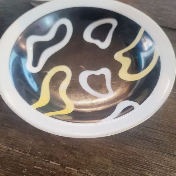 Vintage 1960s 1970s MCM Yamaka Toki Abstract Porcelain Bowls - Picture 3 of 14